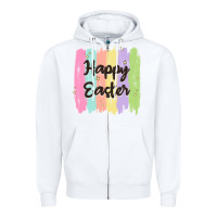 White happy easter Zipper Hoodie - MaliasSmallBusiness