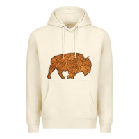 Sandshell Western Vintage Bison Silhouette Premium Hoodie - Bettercallsaul