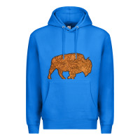 True Royal Western Vintage Bison Silhouette Premium Hoodie - Bettercallsaul