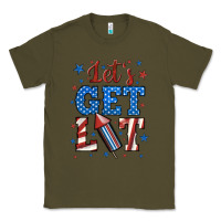 Army Green let's get lit Classic Tee - BundleAndBundleShop