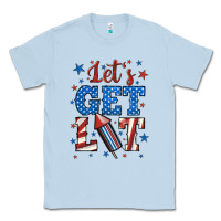 Dusty Blue let's get lit Classic Tee - BundleAndBundleShop