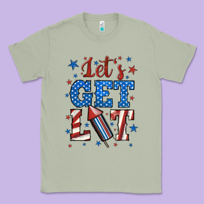 Let's Get Lit Classic Tee Designed By Bundleandbundleshop