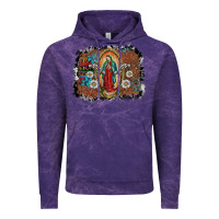 Cloud Purple virgin mary Vintage Hoodie - SublimationCraftShop