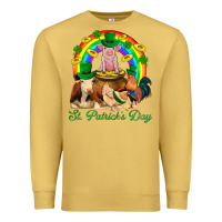 Antique Gold St. Patrick's Day Farm Animal Png Premium Sweatshirt - BundleAndBundleShop