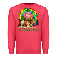 Cardinal St. Patrick's Day Farm Animal Png Premium Sweatshirt - BundleAndBundleShop