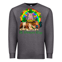 Charcoal Heather St. Patrick's Day Farm Animal Png Premium Sweatshirt - BundleAndBundleShop