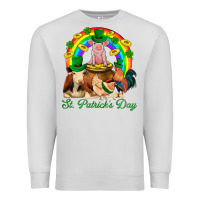 Dove Grey St. Patrick's Day Farm Animal Png Premium Sweatshirt - BundleAndBundleShop
