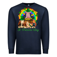 Navy St. Patrick's Day Farm Animal Png Premium Sweatshirt - BundleAndBundleShop