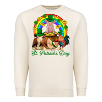 Sandshell St. Patrick's Day Farm Animal Png Premium Sweatshirt - BundleAndBundleShop