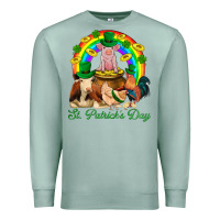 Seafoam St. Patrick's Day Farm Animal Png Premium Sweatshirt - BundleAndBundleShop