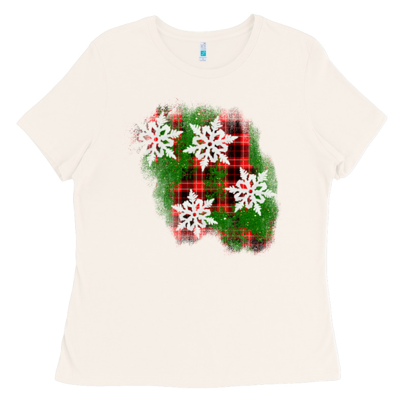 Christmas Patch Ladies Tee by AdoDesignShop | Teevron