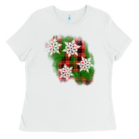 White christmas patch Ladies Tee - AdoDesignShop