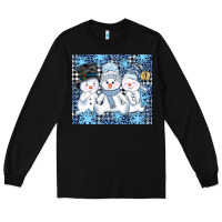 Black snowman tumbler Long Sleeve Tee - AdoDesignShop