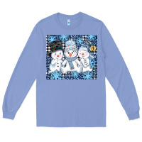 Colony Blue snowman tumbler Long Sleeve Tee - AdoDesignShop