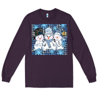 Plum snowman tumbler Long Sleeve Tee - AdoDesignShop