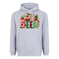 Heather Grey oh deer reindeer Heavyweight Hoodie - MaliasSmallBusiness