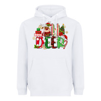White oh deer reindeer Heavyweight Hoodie - MaliasSmallBusiness