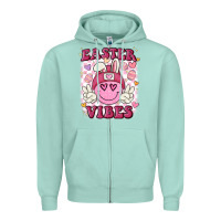 Seafoam Easter vibes Zipper Hoodie - MaliasSmallBusiness