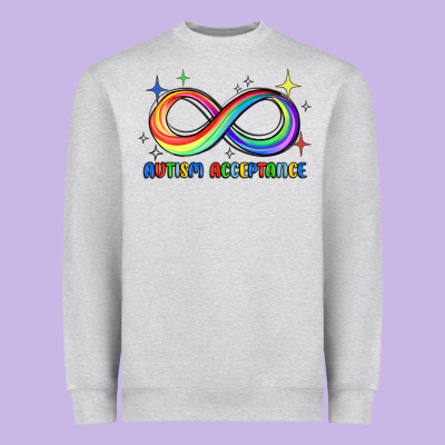 Autism Acceptance Heavyweight Sweatshirt Designed By Jahusdesignshop