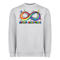 Heather Grey autism acceptance Heavyweight Sweatshirt - JahusDesignShop