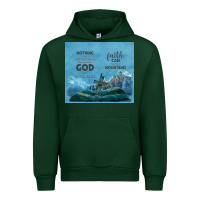 Forest Green nothing is impossible with cross Urban Hoodie - TumblerDesignByShophia