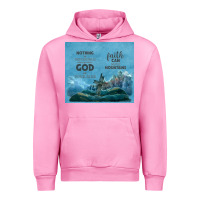 Fuchsia Pink nothing is impossible with cross Urban Hoodie - TumblerDesignByShophia