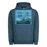 Pigment Midnight Navy nothing is impossible with cross Urban Hoodie - TumblerDesignByShophia