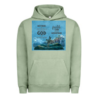 Pigment Oil Green nothing is impossible with cross Urban Hoodie - TumblerDesignByShophia