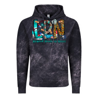 Cloud Black lpn Vintage Hoodie - CowhideDigitalArt