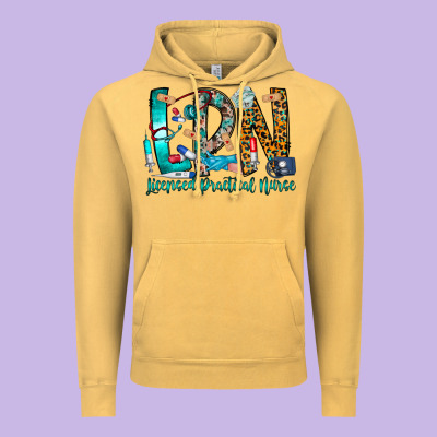 Lpn Vintage Hoodie Designed By Cowhidedigitalart