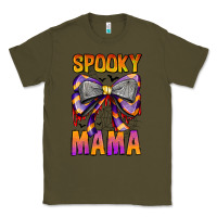 Army Green Spooky Mama Classic Tee - CowhideDigitalArt