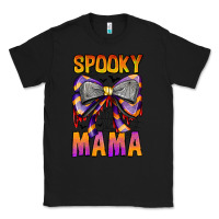 Black Spooky Mama Classic Tee - CowhideDigitalArt
