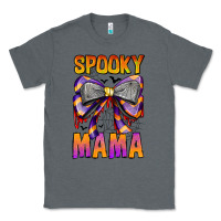 Charcoal Heather Spooky Mama Classic Tee - CowhideDigitalArt