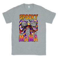 Heather Grey Spooky Mama Classic Tee - CowhideDigitalArt