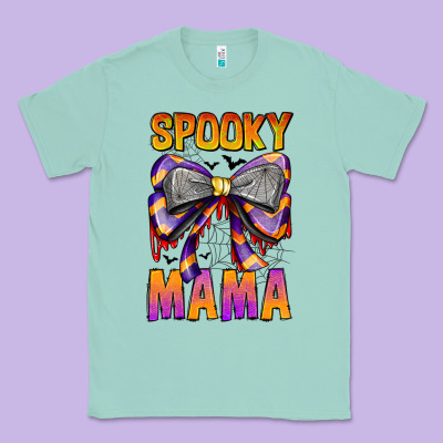 Spooky Mama Classic Tee Designed By Cowhidedigitalart