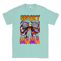 Seafoam Spooky Mama Classic Tee - CowhideDigitalArt