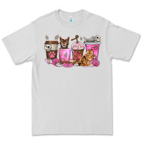 Dove Grey cat coffee cups Premium Tee - texasbilliewilder