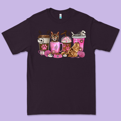 Premium Tee cat coffee cups
