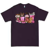 Plum cat coffee cups Premium Tee - texasbilliewilder