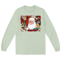 Matcha cowhide santa cookie socks background Long Sleeve Tee - AdoDesignShop