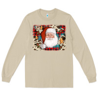 Mushroom cowhide santa cookie socks background Long Sleeve Tee - AdoDesignShop