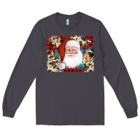 Smoke cowhide santa cookie socks background Long Sleeve Tee - AdoDesignShop