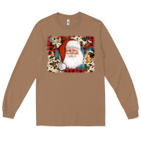 Toasted Coconut cowhide santa cookie socks background Long Sleeve Tee - AdoDesignShop