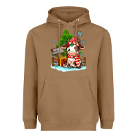 Toasted Coconut merry christmas cow Heavyweight Hoodie - MaliasSmallBusiness