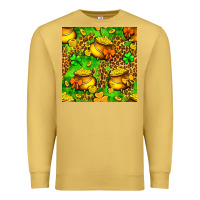 Antique Gold St. Patrick's pot of gold seamless pattern Premium Sweatshirt - BundleAndBundleShop