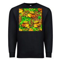 Black St. Patrick's pot of gold seamless pattern Premium Sweatshirt - BundleAndBundleShop
