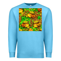 Ocean Blue St. Patrick's pot of gold seamless pattern Premium Sweatshirt - BundleAndBundleShop