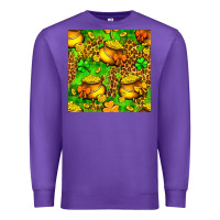 Purple St. Patrick's pot of gold seamless pattern Premium Sweatshirt - BundleAndBundleShop