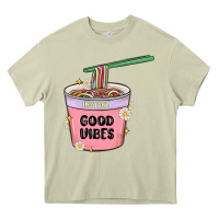 Mossy instant good vibes noodles Heavy Core Tee - MaliasSmallBusiness