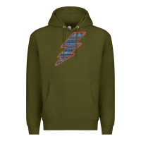 Army Green Western Orange Border Aztec Lightning Premium Hoodie - Bettercallsaul